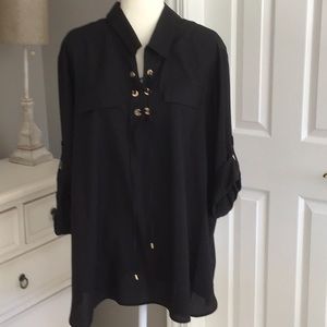 NWT PLUS SIZE Calvin Klein blouse